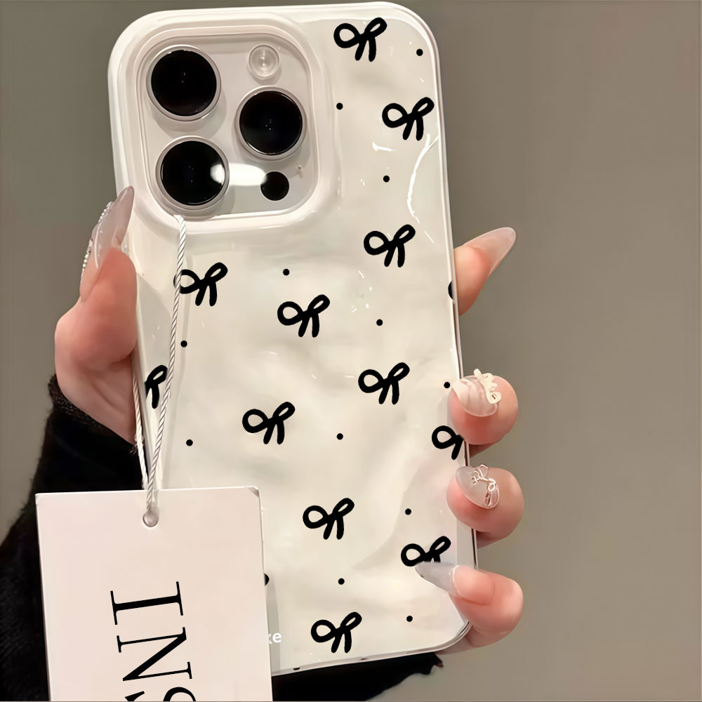 Phone Accessories Red - 3D Water Ripple Rode Hart Print