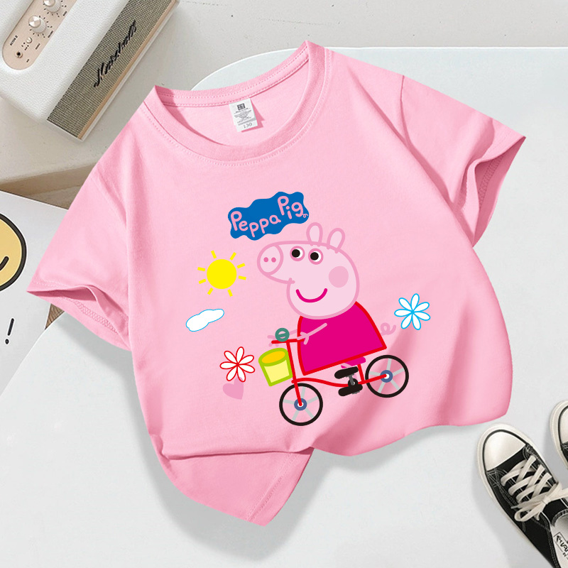 Phone Accessories On Top - Peppa Pig-serie T-shirt met korte mouwen,
