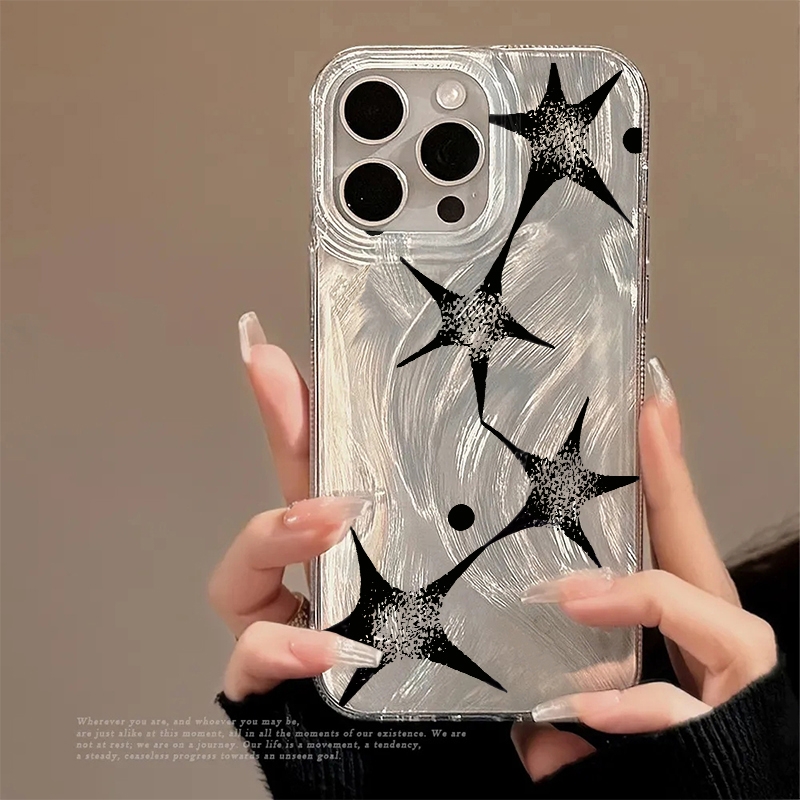 Apple Iphone 15 Pro Max - Glanzende Ster Trendy Patroon Telefoonhoesje voor