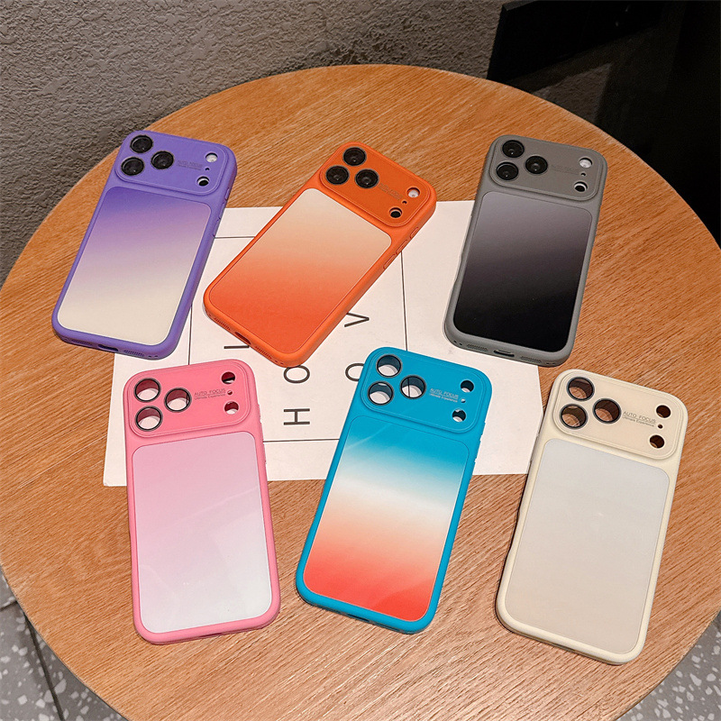 Apple Iphone 15 Pro Max - Luxe Candy Kleuren Gradient Telefoonhoesje voor