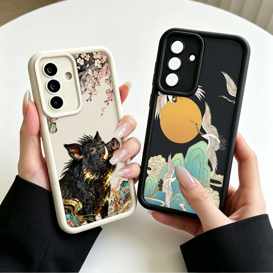 Phone Accessories Samsung - Cartoon Kraanvogel Wilde Zwijn Telefoonhoesje voor