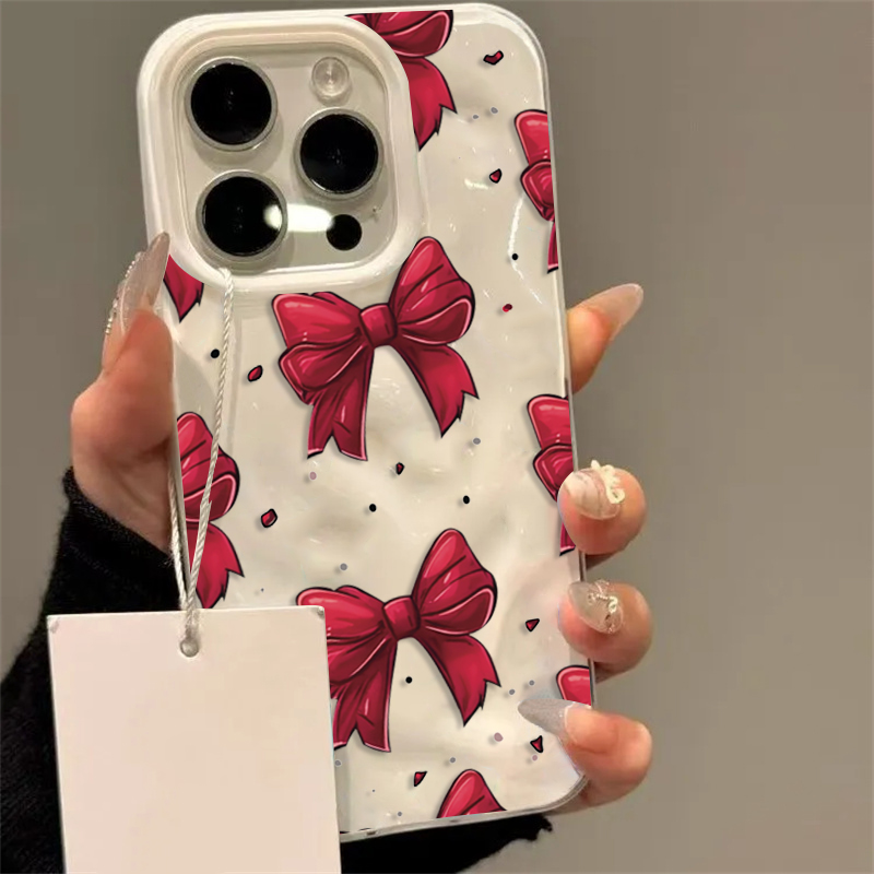 Witte rode strikpatroon telefo - Phone Accessories Red recensie en prijs