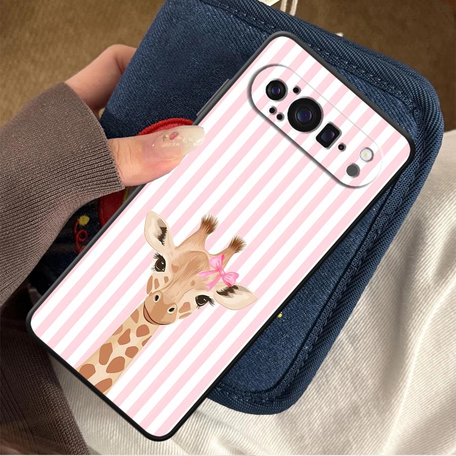 Cartoon Giraffe Funda Telefoon - Google Pixel 9 recensie en prijs
