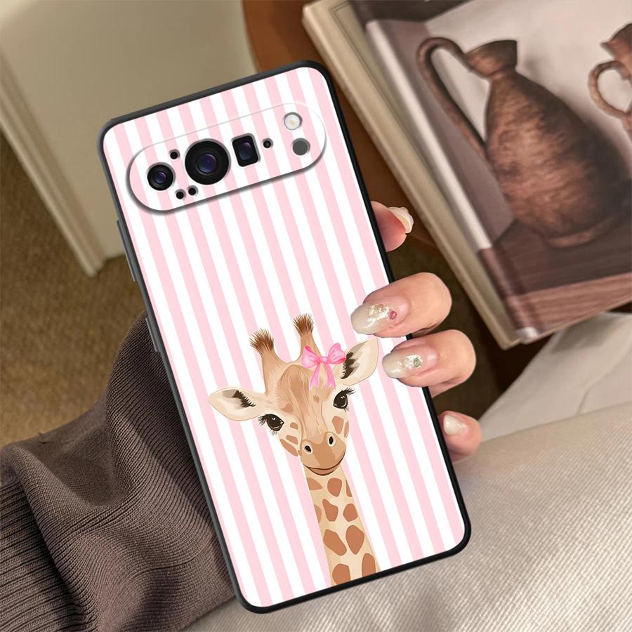 Cartoon Giraffe Funda Telefoon - Google Pixel 9 recensie en prijs