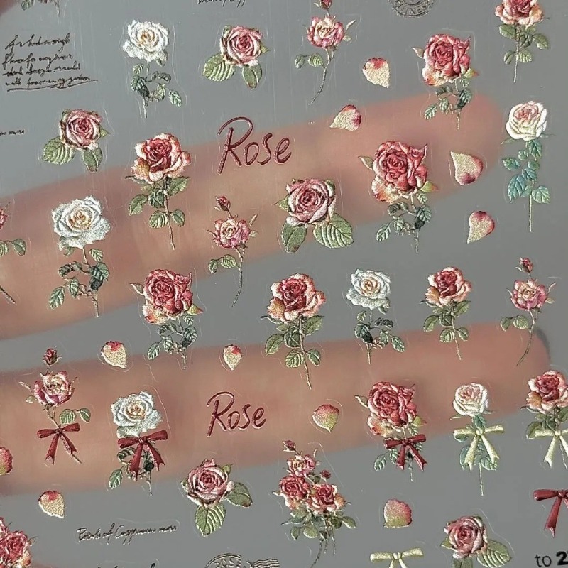 5 stks Ins Retro Rose Sticker  - Phone Accessories Red recensie en prijs