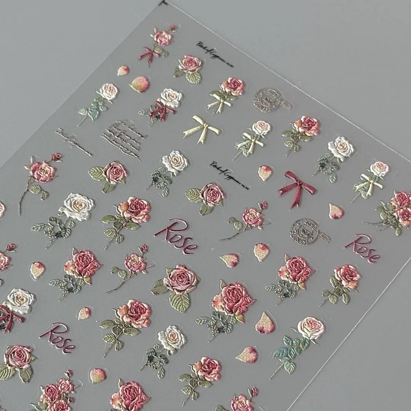 5 stks Ins Retro Rose Sticker  - Phone Accessories Red recensie en prijs