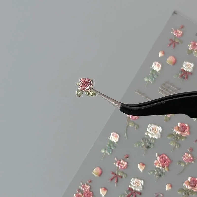 5 stks Ins Retro Rose Sticker  - Phone Accessories Red recensie en prijs