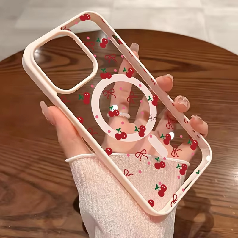 Rode kersenprint magnetische t - Phone Accessories Red recensie en prijs