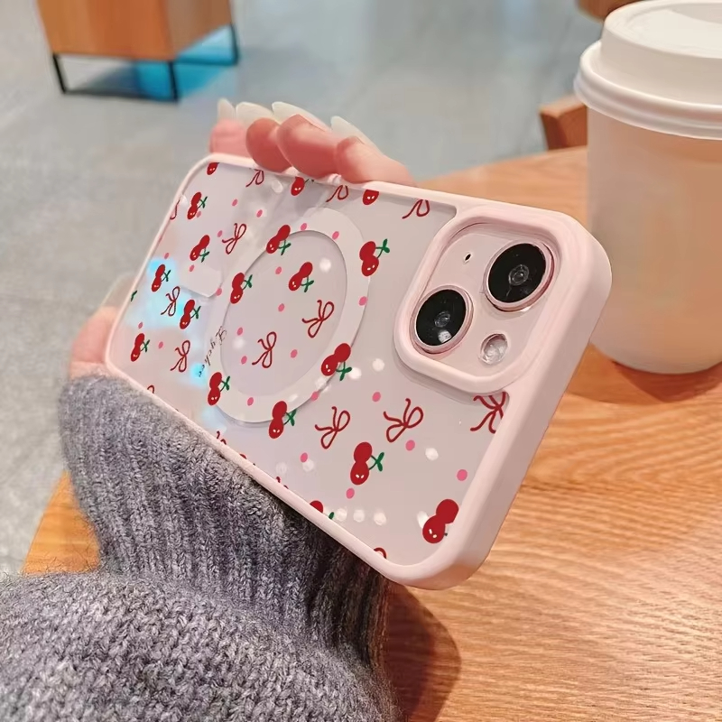 Rode kersenprint magnetische t - Phone Accessories Red recensie en prijs