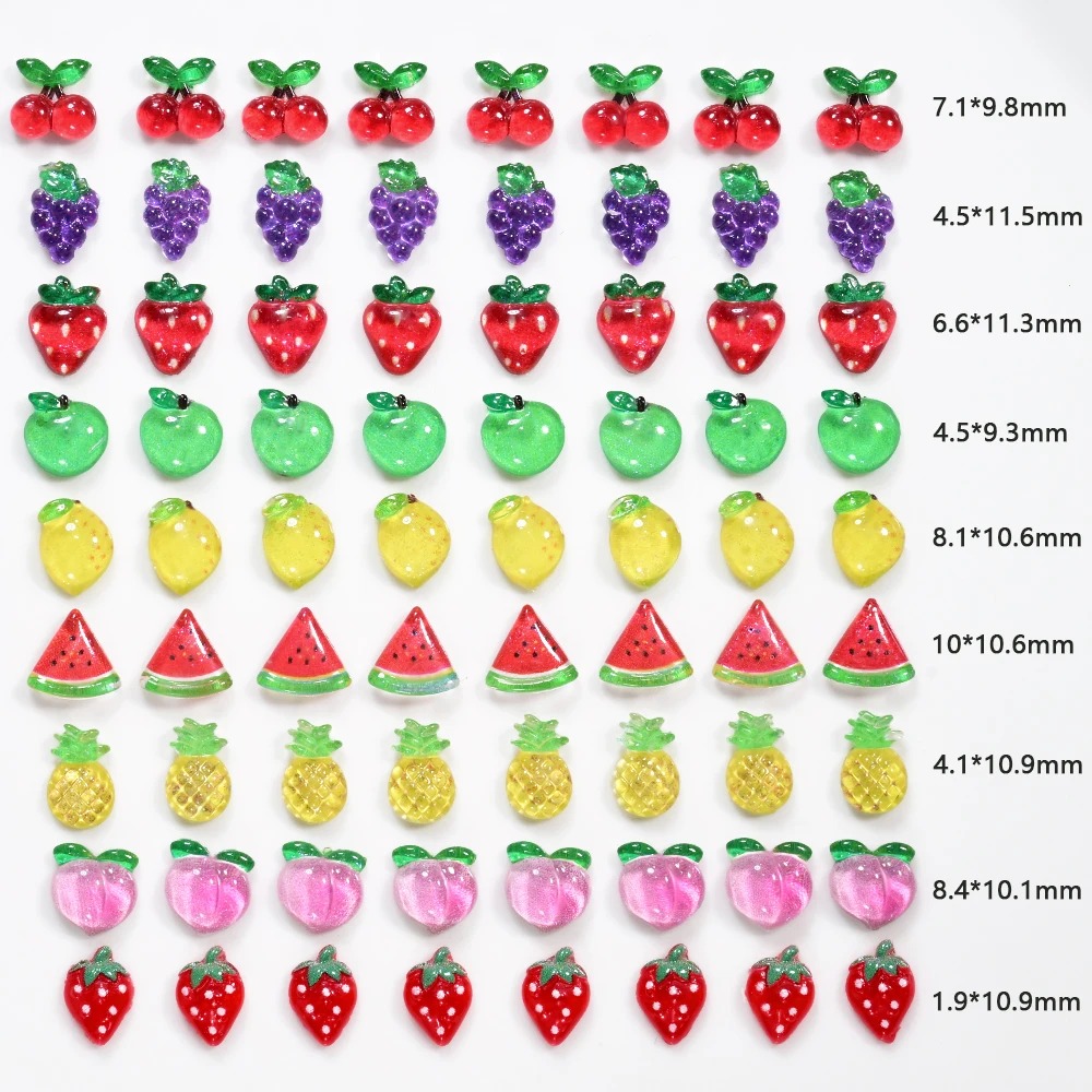 100 stuks 3D rode kersen nagel - Phone Accessories Red recensie en prijs