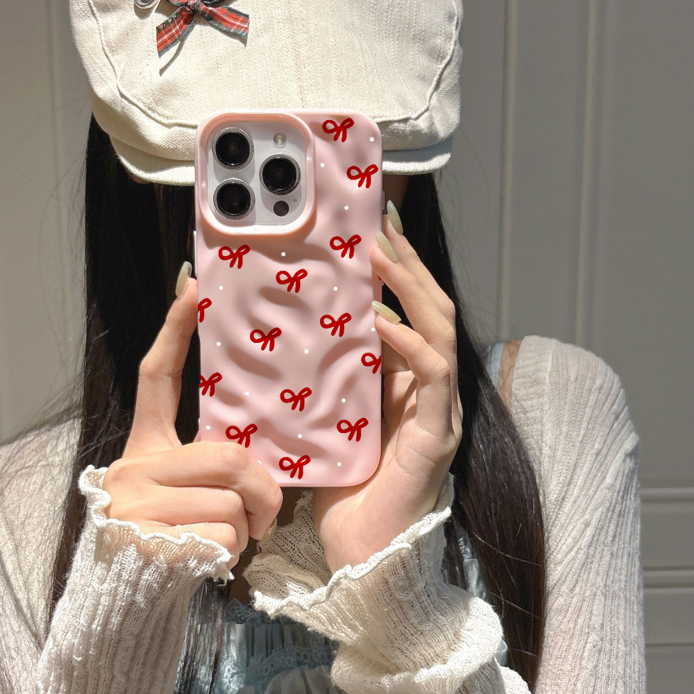 3D Water Ripple Rode Hart Prin - Phone Accessories Red recensie en prijs