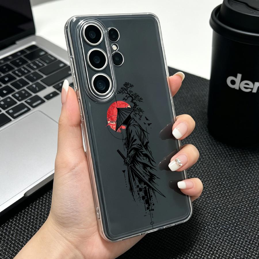 Samurai met rode zon print hoe - Phone Accessories Red recensie en prijs