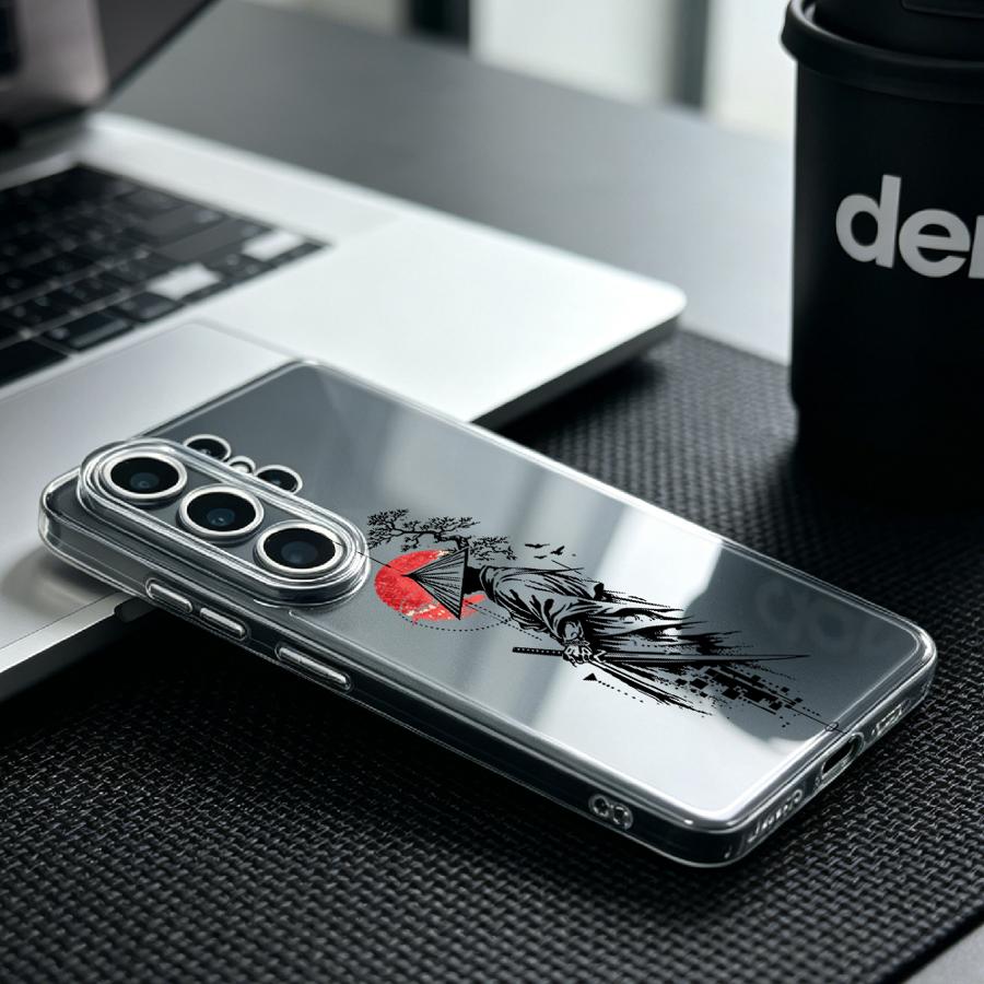 Samurai met rode zon print hoe - Phone Accessories Red recensie en prijs