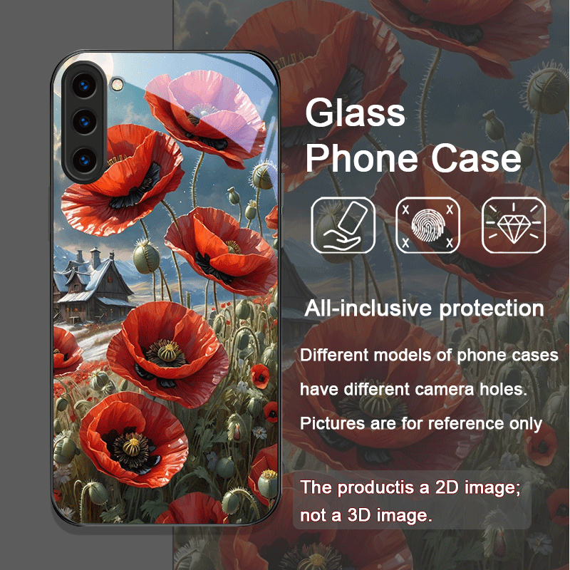 Retro Poppy Bloemen Bloeiend H - Phone Accessories Red recensie en prijs