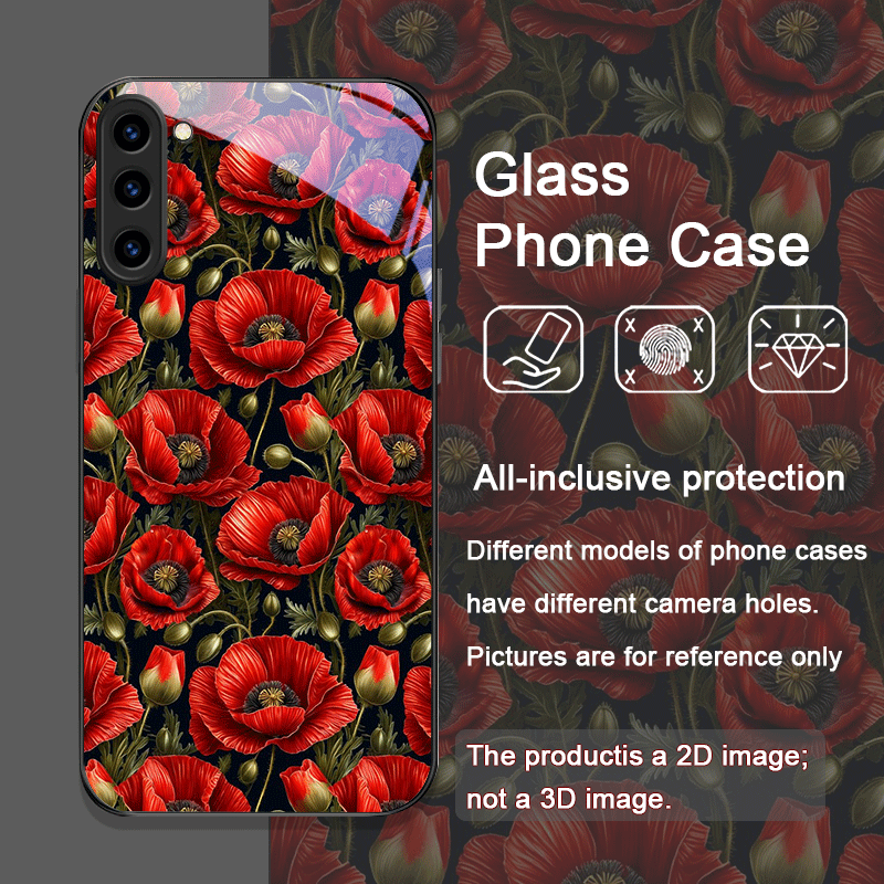 Retro Poppy Bloemen Bloeiend H - Phone Accessories Red recensie en prijs