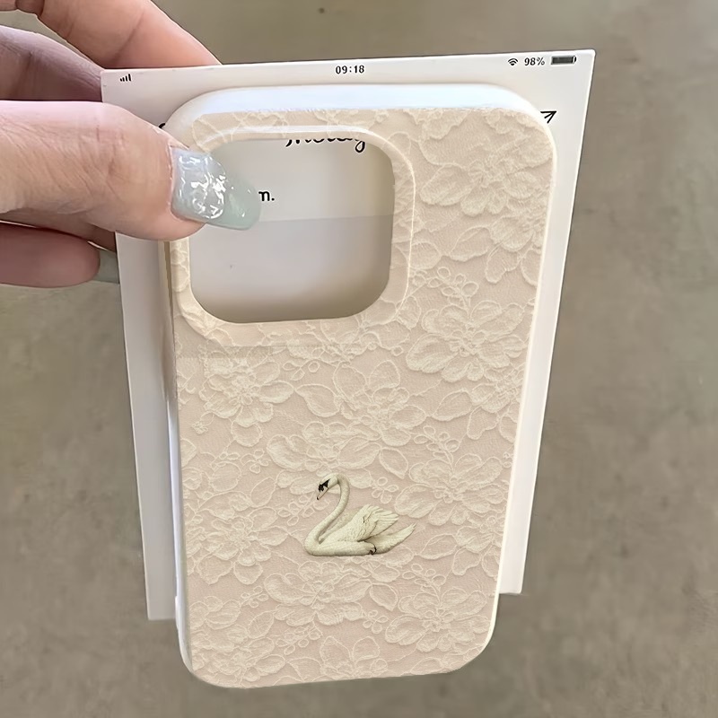 Telefoonhoesje met kant-zwaanp - Apple Iphone 15 Pro Max recensie en prijs