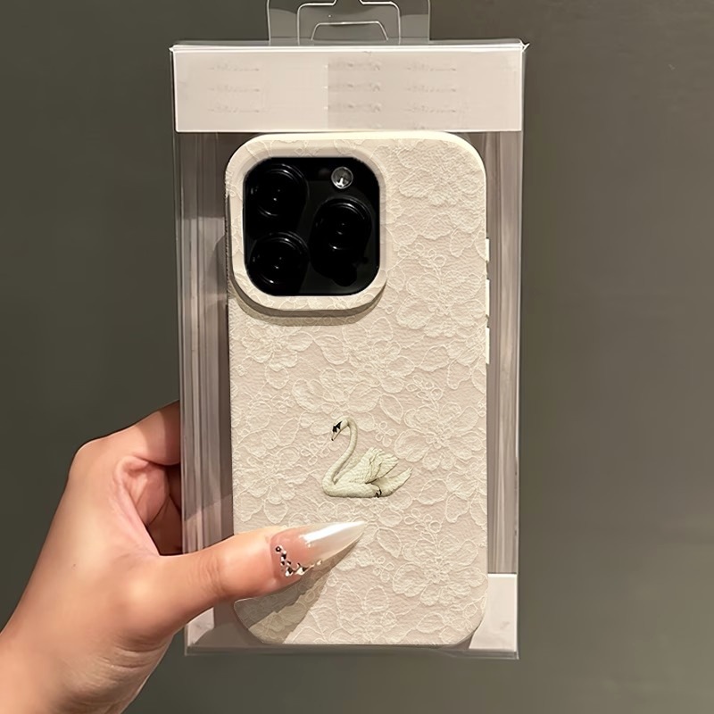 Telefoonhoesje met kant-zwaanp - Apple Iphone 15 Pro Max recensie en prijs