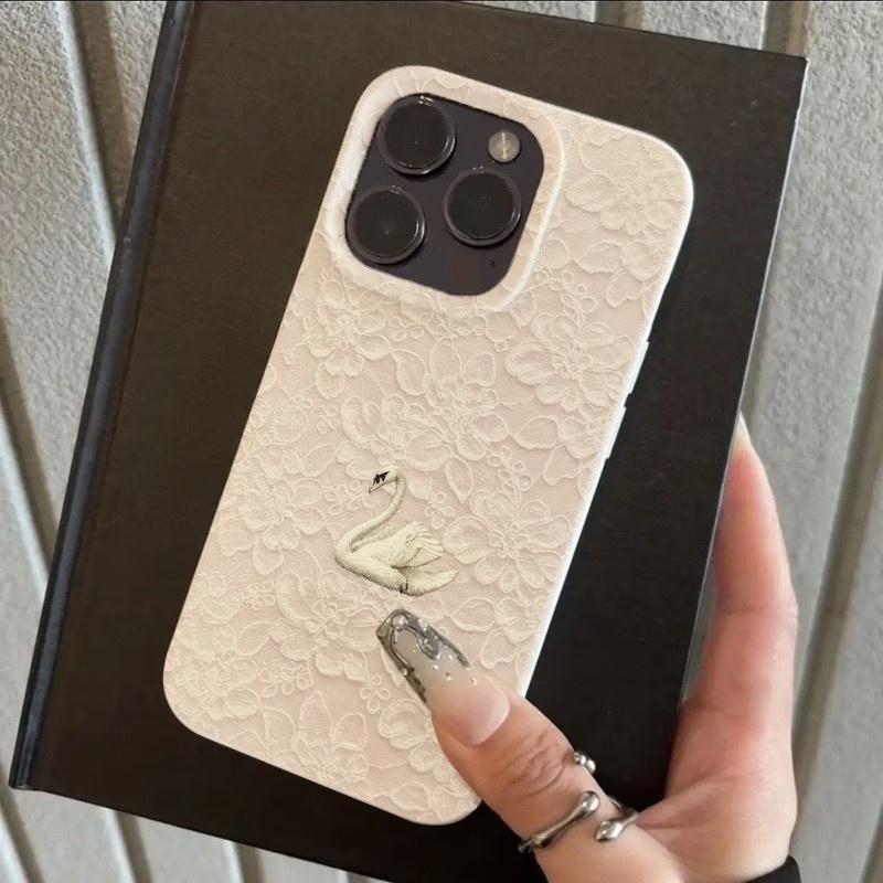 Telefoonhoesje met kant-zwaanp - Apple Iphone 15 Pro Max recensie en prijs