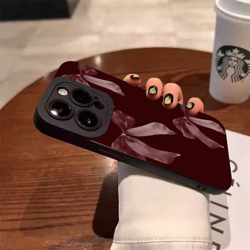 Wijnrood Strik Patroon Zachte  - Phone Accessories Red recensie en prijs