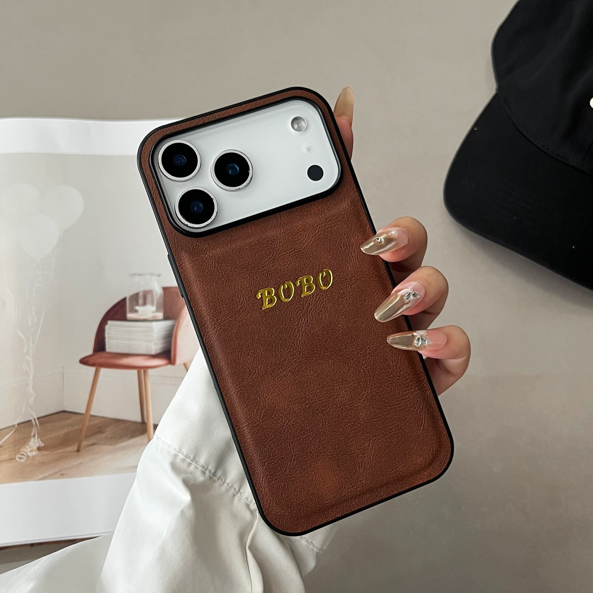 Luxe aangepaste naam goud foli - Phone Accessories Names recensie en prijs
