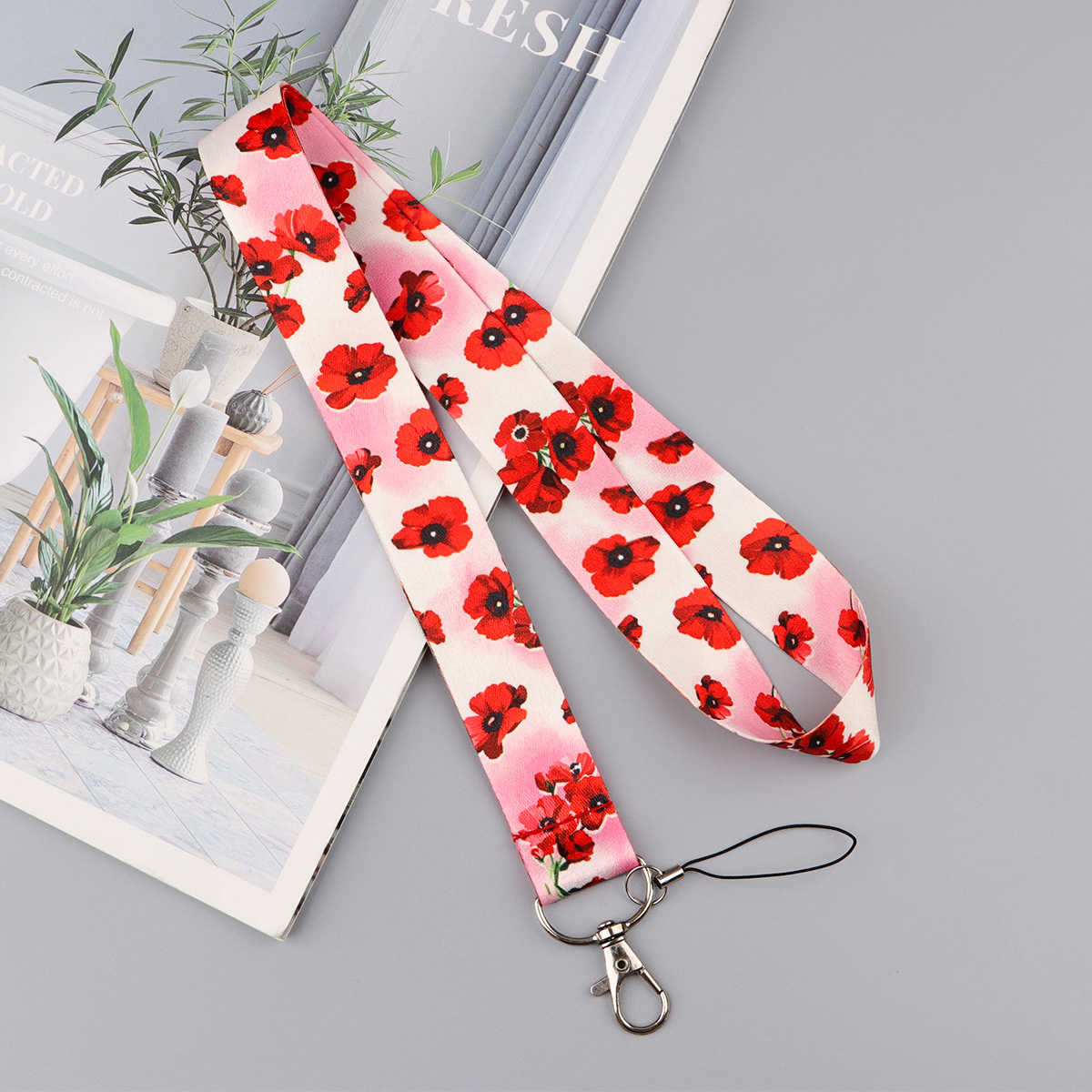 Trendy roze kersen lanyard sle - Phone Accessories Red recensie en prijs